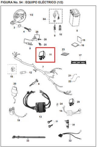 RELAY LUCES PULSAR UG/220 ORIGINAL - Mundimotos