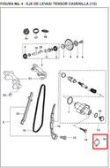 EMPAQUE TENSOR CAD. PULSAR UG/200 ORIGINAL - Mundimotos