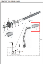 Cargar imagen en el visor de galería, CAUCHO PEDAL CRANK BOXER/DISC ORIGINAL - Mundimotos
