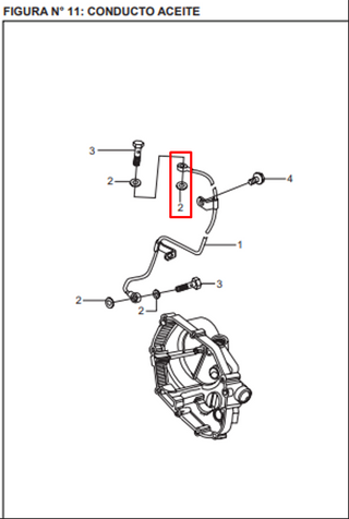 ARANDELA TUBO OIL PLATINO 100/BX ORIGINAL - Mundimotos