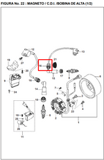Load image into Gallery viewer, CAUCHO CAPUCHON BUJIA PULSAR ORIGINAL - Mundimotos