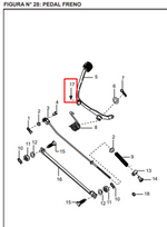 Cargar imagen en el visor de galería, CAUCHO PEDAL FRENO BOXER ORIGINAL - Mundimotos
