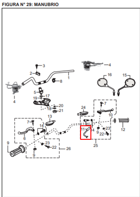 SWITCH STOP FR BOXER TEC ORIGINAL - Mundimotos