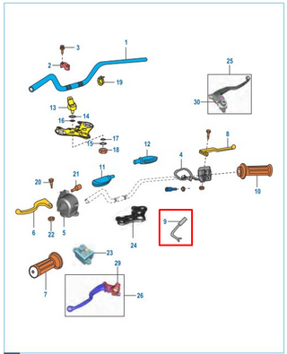 SWITCH STOP FR BOXER TEC ORIGINAL - Mundimotos