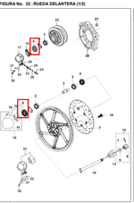 Cargar imagen en el visor de galería, RETEN 40-50-05 FR LH PULSAR ORIGINAL - Mundimotos