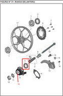 RETEN 40-50-05 FR LH PULSAR ORIGINAL - Mundimotos