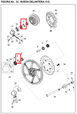 Cargar imagen en el visor de galería, ARANDELA PINON Velocimetro PULSAR ORIGINAL - Mundimotos