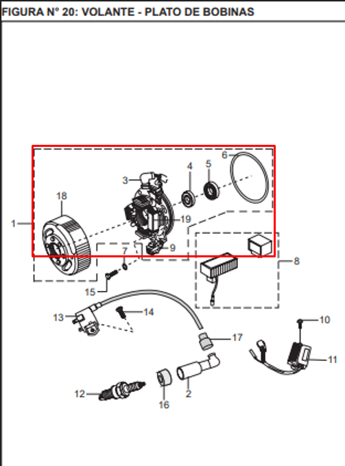 VOLANTE COMPL BOXER TEC/PLA100 ORIGINAL - Mundimotos