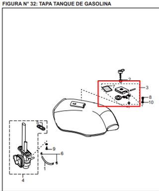 TAPA TANQUE GAS BOXER ORIGINAL - Mundimotos