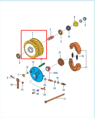 CAMPANA FR BOXER 100 CT/K-TEC ORIGINAL - Mundimotos