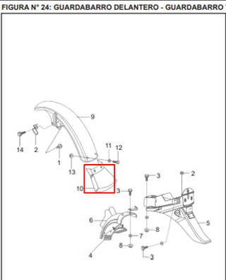 COLA GUARDABARRO FR MB100 CLASSIC ORIGINAL - Mundimotos