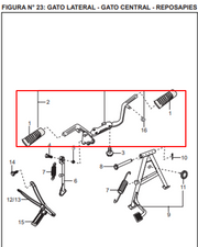 POSAPIE FR BOXER CT/TEC/PLATINO ORIGINAL - Mundimotos