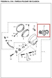 SOQUETE FAROLA BOXERKTEC/BM ORIGINAL - Mundimotos