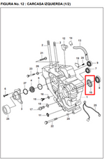 Cargar imagen en el visor de galería, RETEN 26-37-07 EJE SALIDA PULSAR ORIGINAL - Mundimotos