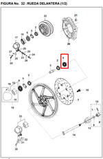Cargar imagen en el visor de galería, RETEN 22-35-08 PULSAR 200 ORIGINAL - Mundimotos