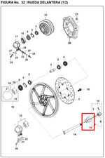 Cargar imagen en el visor de galería, BUJE 12X17.5X33 FR PULSAR 180 ORIGINAL - Mundimotos