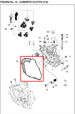 Cargar imagen en el visor de galería, EMPAQUE CLUTCH PULSAR 180/200 ORIGINAL - Mundimotos