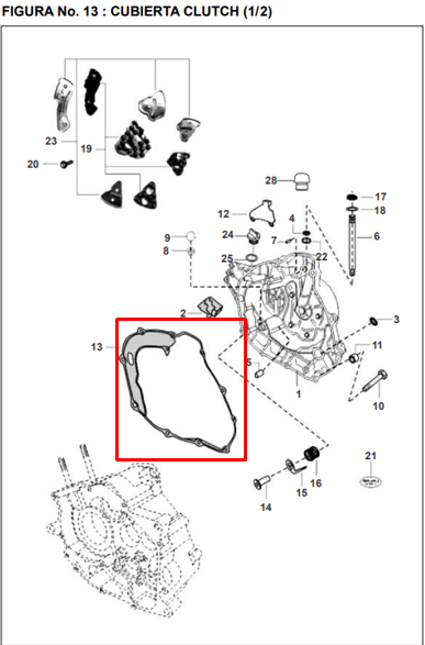 EMPAQUE CLUTCH PULSAR 180/200 ORIGINAL - Mundimotos