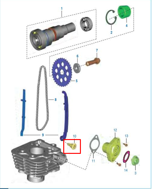 TORNILLO GUIA TENSOR PULSAR ORIGINAL - Mundimotos