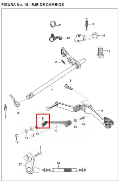 CAUCHO PEDAL CAMBIOS PULSAR ORIGINAL - Mundimotos