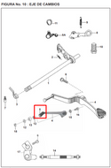 CAUCHO PEDAL CAMBIOS PULSAR ORIGINAL - Mundimotos