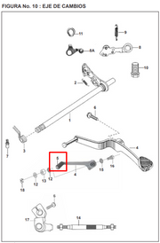 CAUCHO PEDAL CAMBIOS PULSAR ORIGINAL - Mundimotos