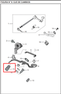 CAUCHO PEDAL CAMBIOS PULSAR 135 ORIGINAL - Mundimotos