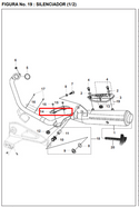 REJILLA MOFLE N:1 PULSAR DTS-I ORIGINAL - Mundimotos