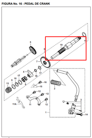 EJE CRANK PULSAR SOLO ORIGINAL - Mundimotos