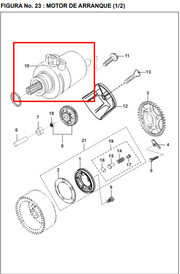 MOTOR ARR. PULSARII ORIGINAL - Mundimotos