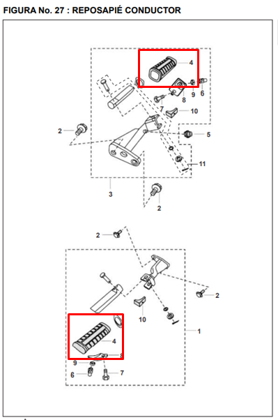 CAUCHO POSAPIE FR PULSAR/DISCOVEPP ORIGINAL - Mundimotos