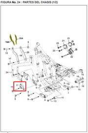 SOPORTE MOTOR FR LH PULSAR DTS-I ORIGINAL - Mundimotos