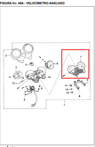 TAPA INFERIOR VelocimetroCIMETRO. PULSAR BLACK ORIGINAL - Mundimotos