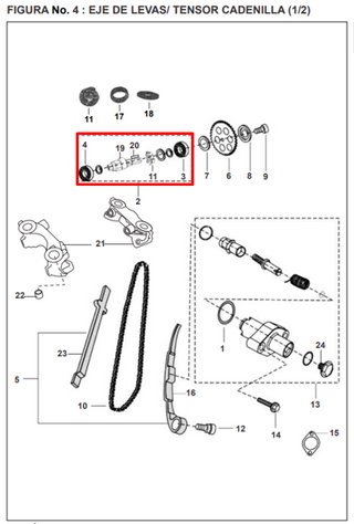 ARBOL LEVAS PULSAR UG-200 ORIGINAL - Mundimotos