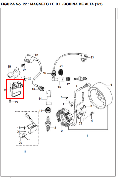 CDI PULSAR DTS-I ORIGINAL - Mundimotos