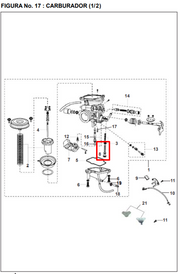 KIT BOQUEREL PULSAR DTS-I TEC/BLAC ORIGINAL - Mundimotos