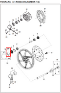 ROTOR Velocimetro PULSARII ORIGINAL - Mundimotos