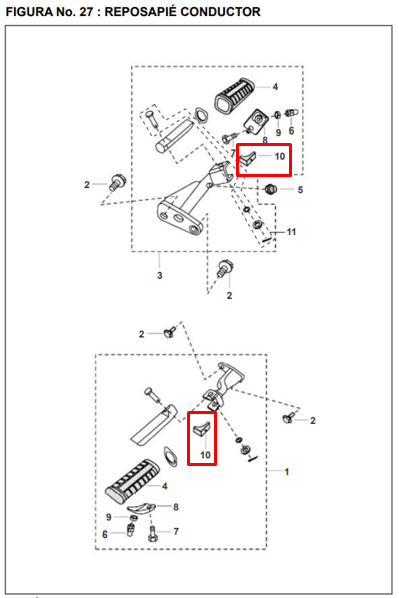 CAUCHO POSAPIE PULSAR DTS-I/TEC ORIGINAL - Mundimotos