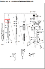 Load image into Gallery viewer, GUARDAPOLVO TELESCOPIO PUL180UG ORIGINAL - Mundimotos