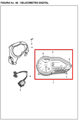 Velocimetro bajaj PULSAR 180ug original - genuine parts