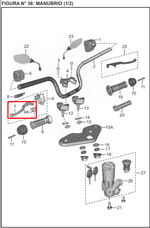 Cargar imagen en el visor de galería, MANIGUETA LH PULSAR 135SL/200 NS CORTA ORIGINAL - Mundimotos