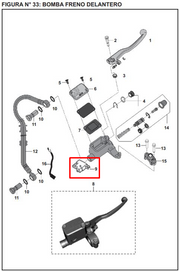 SWITCH STOP FR PULSAR BLACK ORIGINAL - Mundimotos