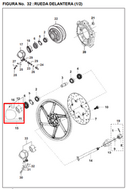 SENSOR VELOCIDAD PULSARII ORIGINAL - Mundimotos