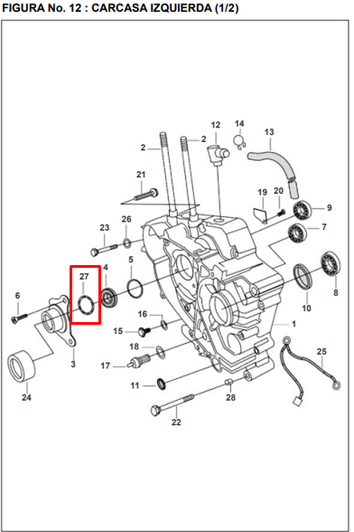 ANTIVIBRANTE MOTOR ARRANQUE PULSAR ORIGINAL - Mundimotos