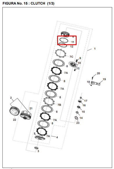 ARANDELA CLUCTH PULSARII/200 ORIGINAL - Mundimotos
