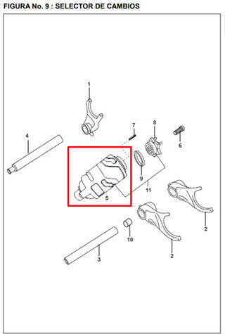 SELECTOR CAMBIOS PULSAR 180UG/200/220 ORIGINAL - Mundimotos