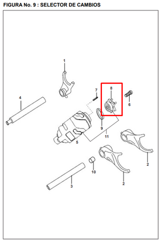 ESTRELLA SELECTOR PULSARII ORIGINAL - Mundimotos