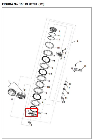 PORTA RESORTE CLUTCH PULSAR/DISCOV ORIGINAL - Mundimotos