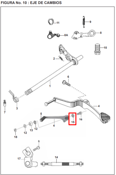 ARANDELA PEDAL FRENO PULSAR 200XXXX ORIGINAL - Mundimotos