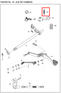 RESORTE LEVA CAMBIOS PULSAR UG/220 ORIGINAL - Mundimotos